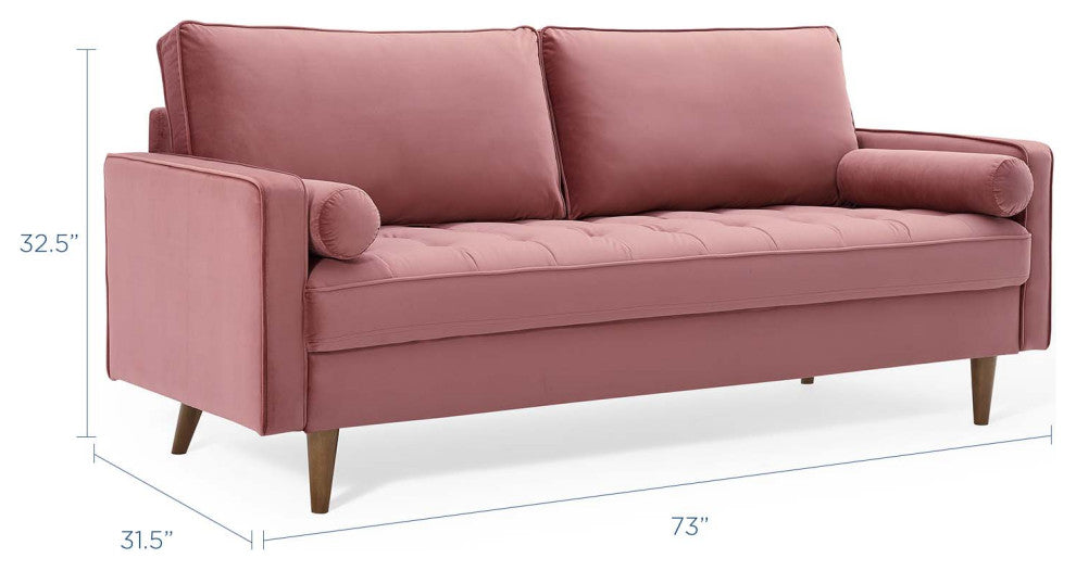 Sofa, Velvet, Pink, Modern, Living Lounge Room Hotel Lobby Hospitality