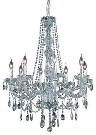 Elegant Lighting 7958D28-GT/RC Verona 8 Light 28"W Crystal - Chrome