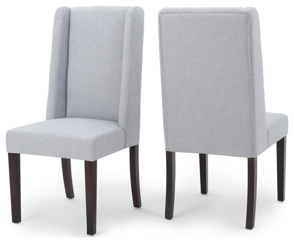 GDF Studio Cline Contemporary Fabric Wingback Dining Chair, Set of 2