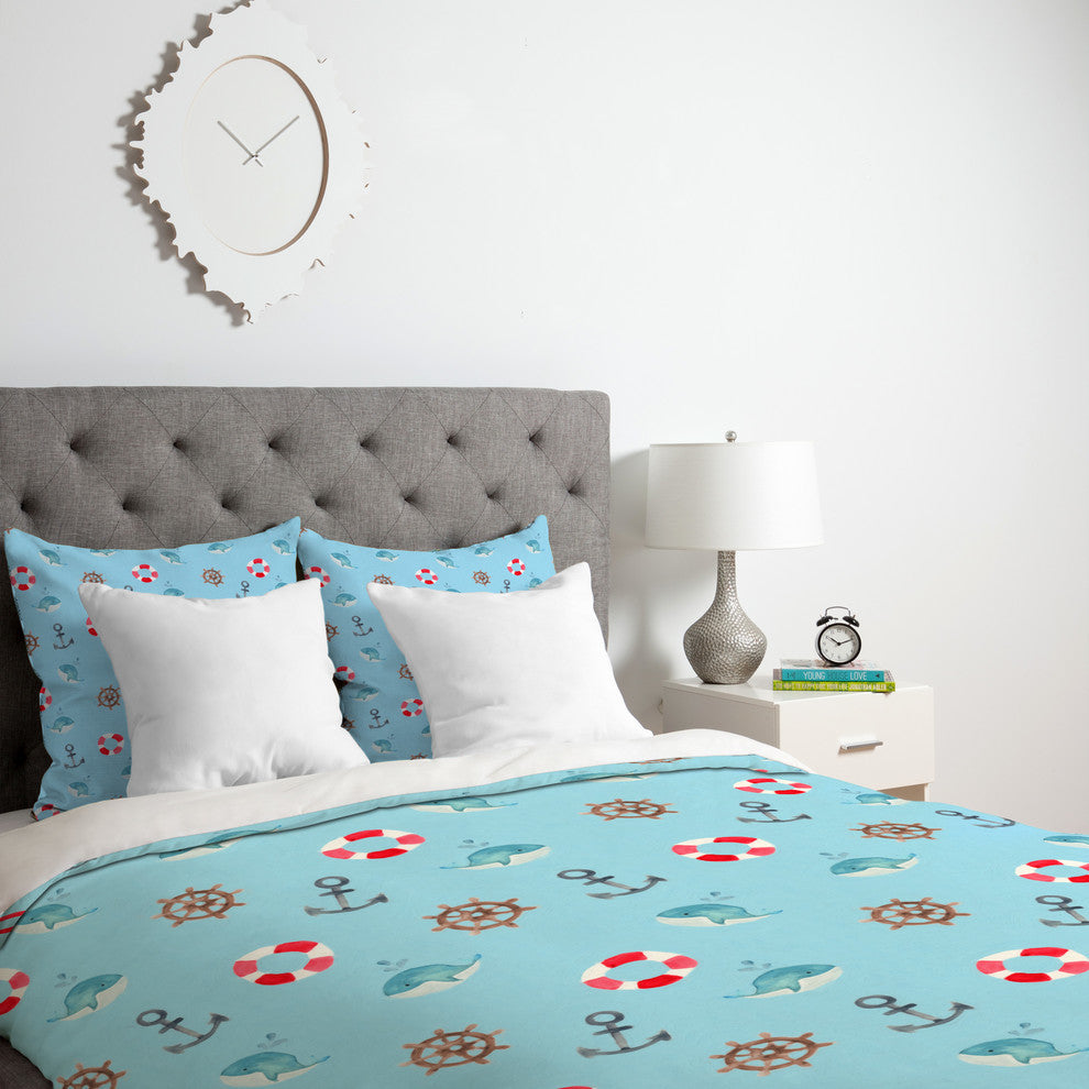 Deny Designs Wonder Forest Nautical Necessities Lightweight Duvet Cover