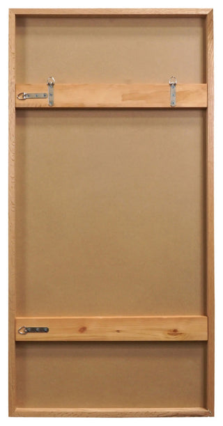Erso Rectangular Modern Red Oak Wood Mirror