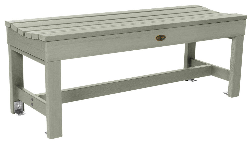 Sequoia Weldon 4' Backless Picnic Bench, Eucalyptus