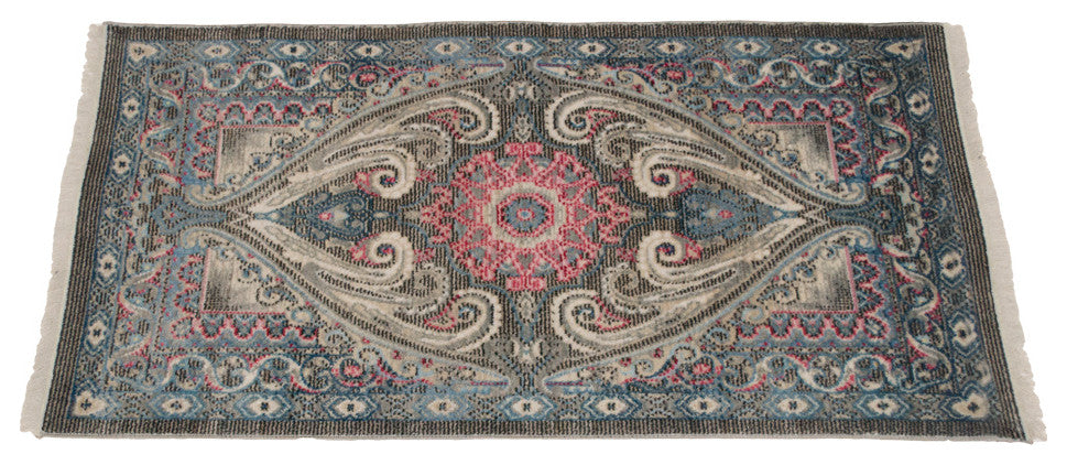 Machine Made Polyester Durable Indoor Outdoor Washable Oriental Pattern Footmat