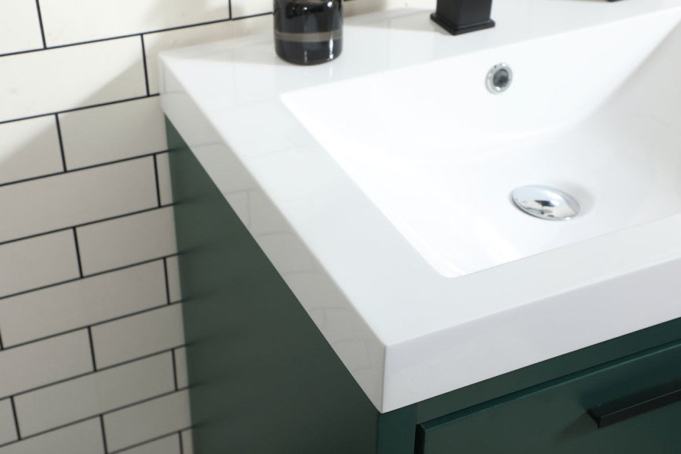 Walker 24" Single Bathroom Vanity, Green