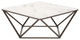 Tintern Coffee Table White and Antique Brass