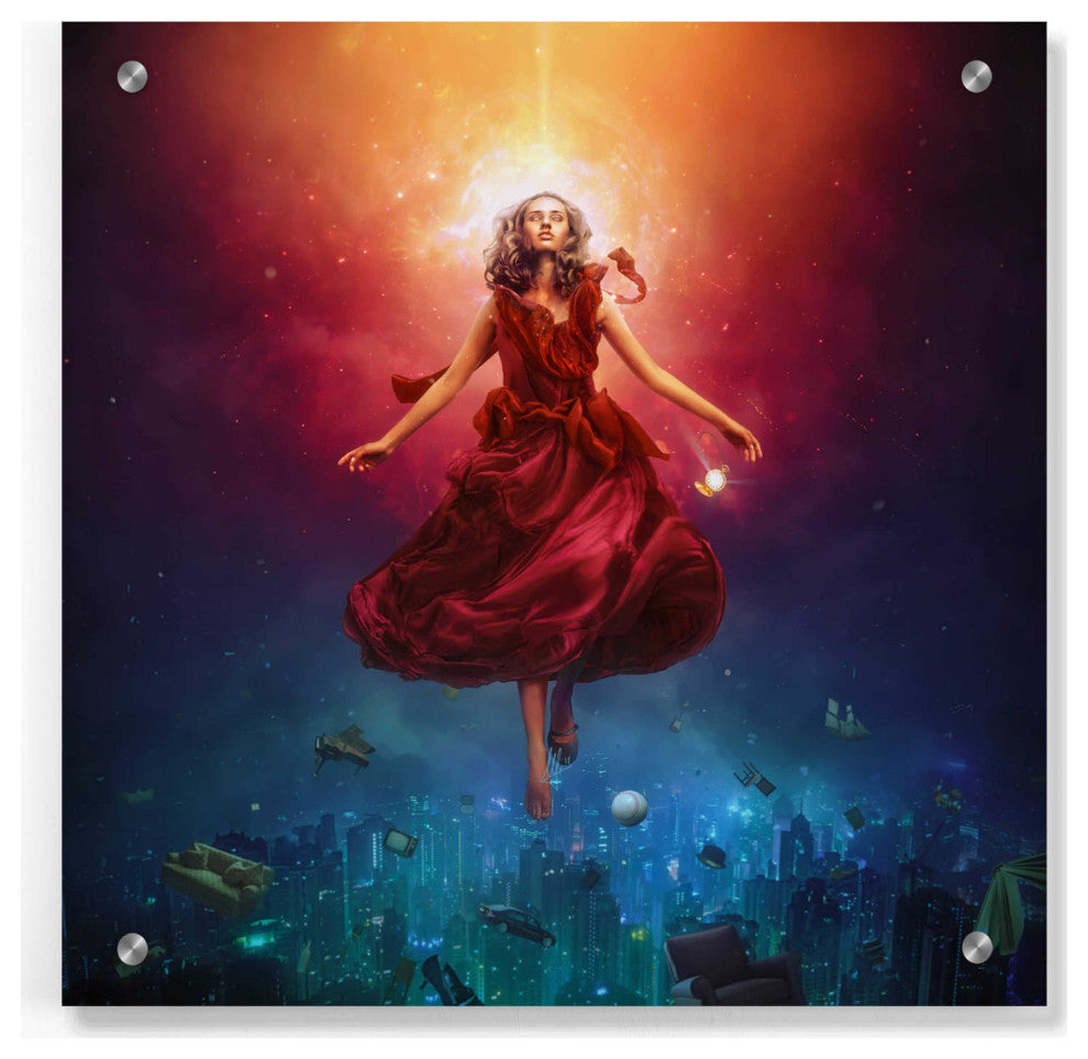Epic Art 'Elevate' by Mario Sanchez Nevado, Acrylic Glass Wall Art, 36"x36"