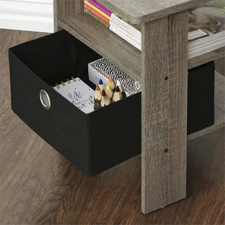 Petite End Table Bedroom Night Stand, Set Of Two