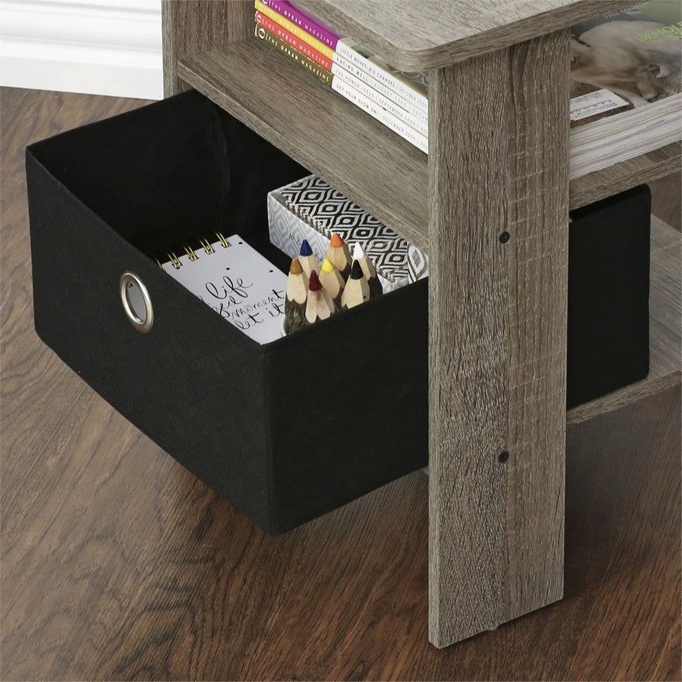 Petite End Table Bedroom Night Stand, Set Of Two