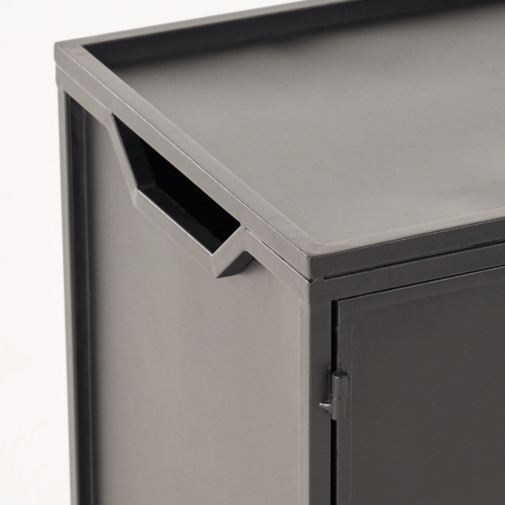 GDF Studio Pablo Outdoor 56" Rectangular Propane Fire Table, Brown Wood