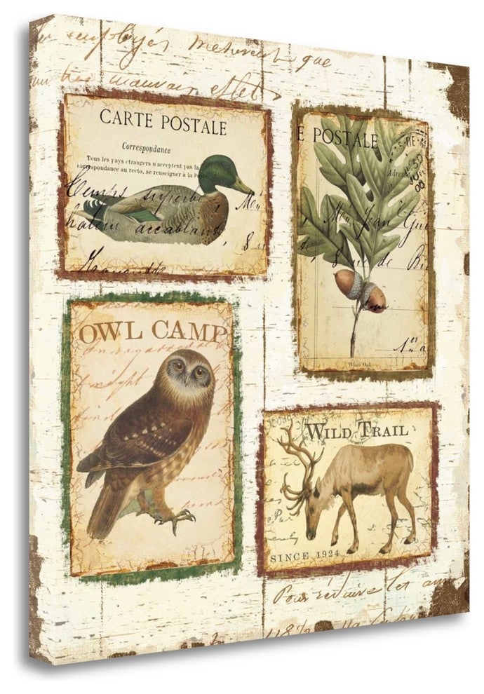 "Lodge Memories I" By Pela, Giclee Print on Gallery Wrap Canvas, Ready to Hang