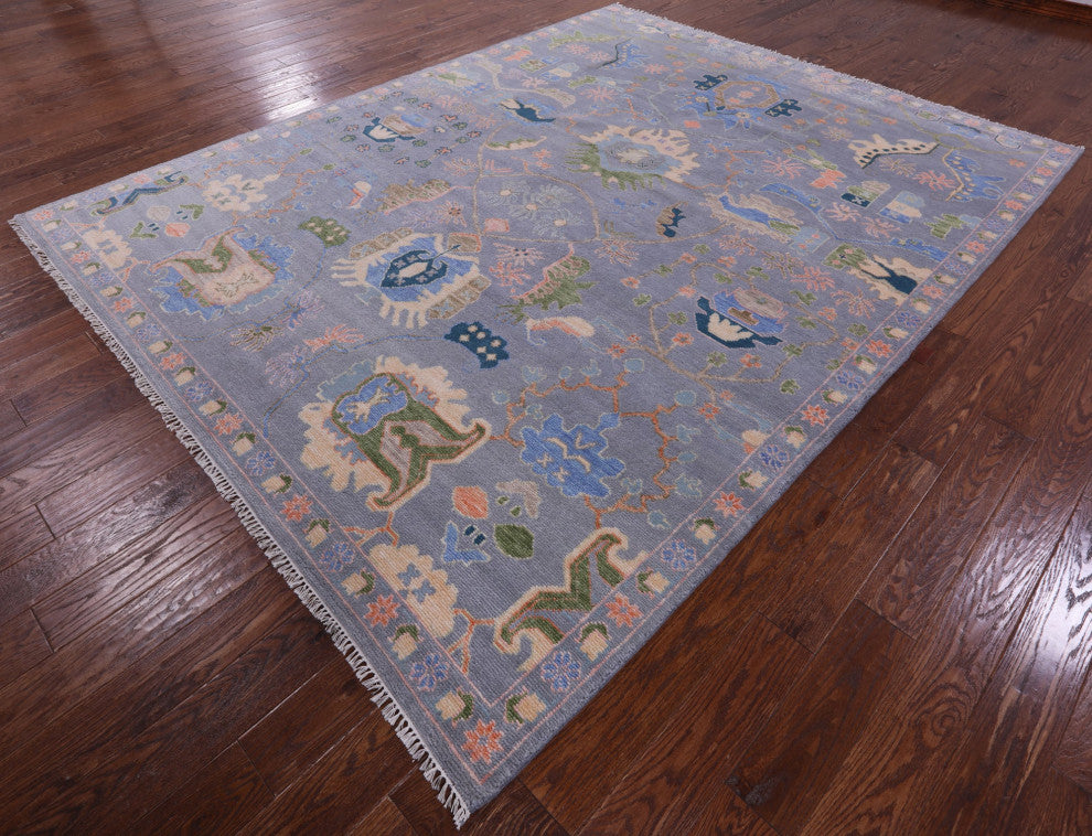 8' 1" X 10' 4" Hand Knotted Persian Fine Serapi Wool Rug - Q15390