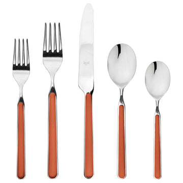 Fantasia Flatware Set, Rust, 20 Pcs.
