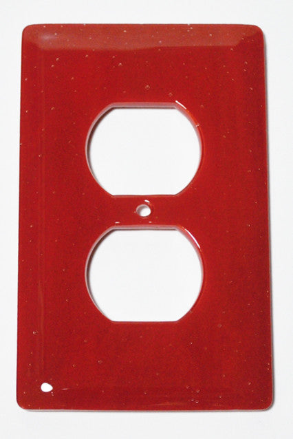 Wall Plate Receptacle, Brick Red, 3x5