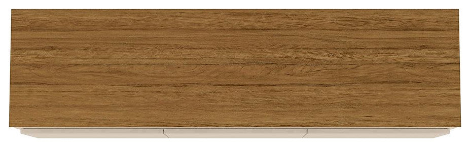 Yonkers 62.99 TV Stand in Off White and Cinnamon