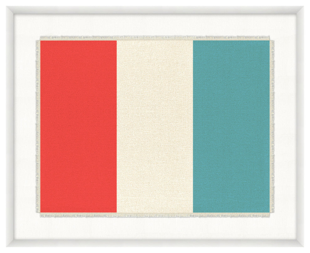 Nautical Flag Textile T, Giclee Reproduction Artwork