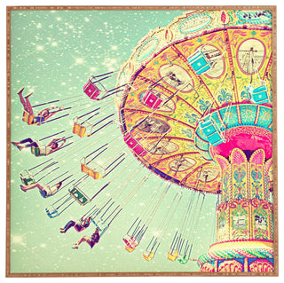 Deny Designs Shannon Clark Swinging Through Stars Framed Wall Art