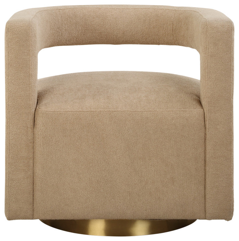 Uttermost - 23850 - Swivel Chair - Grounded - Brushed Brass
