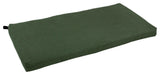 45"X19" Solid Microsuede Bench Cushion, Hunter Green