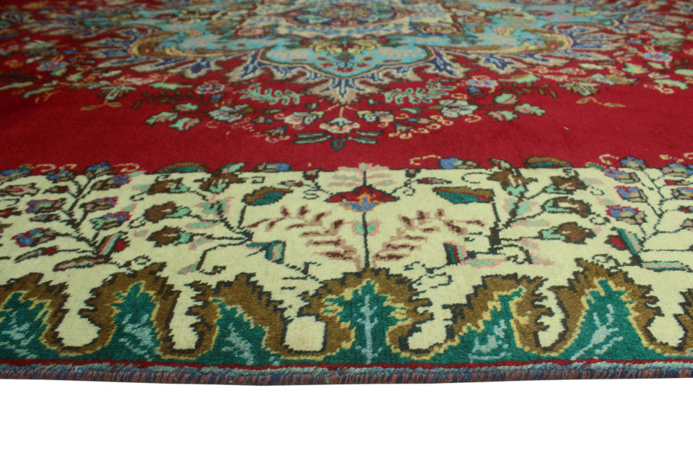 Fine Vintage Distressed Gayla Red Rug