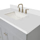 Hamlet 43" Bath Vanity Rectangle Sink in Grey With Quartz Vanity Top