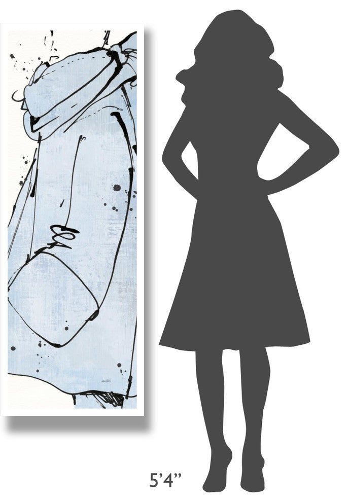 "Fashion Strokes VI Pastel" Digital Paper Print by Anne Tavoletti, 20"x56"