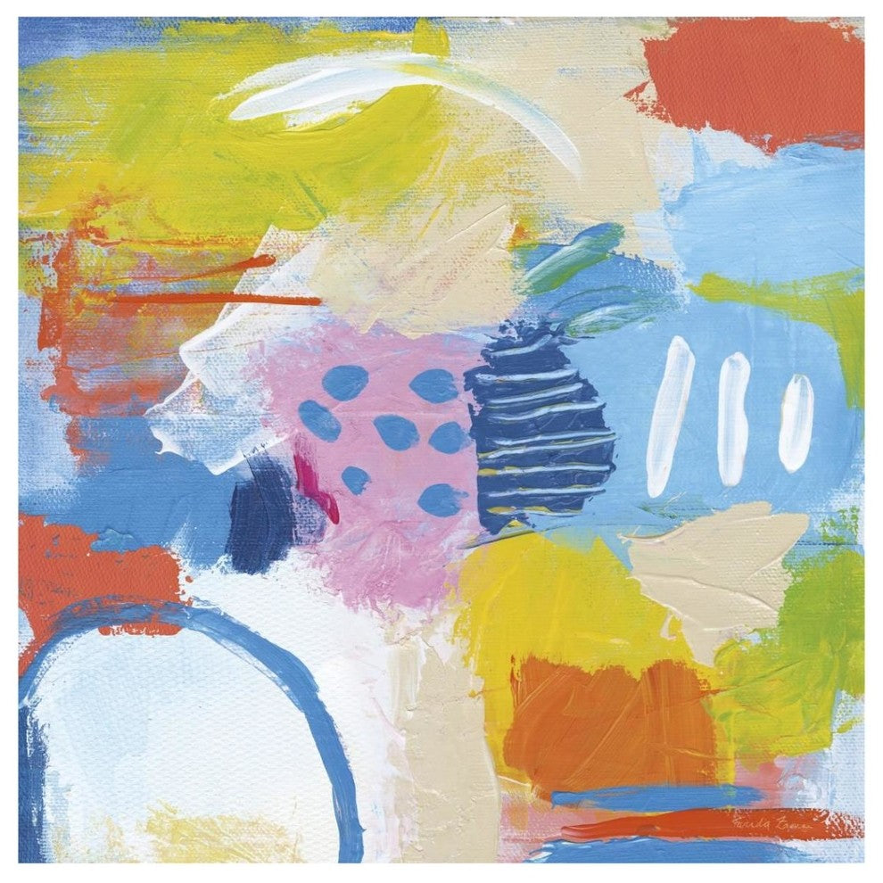 "Cheerful II" Digital Paper Print by Farida Zaman, 42"x42"