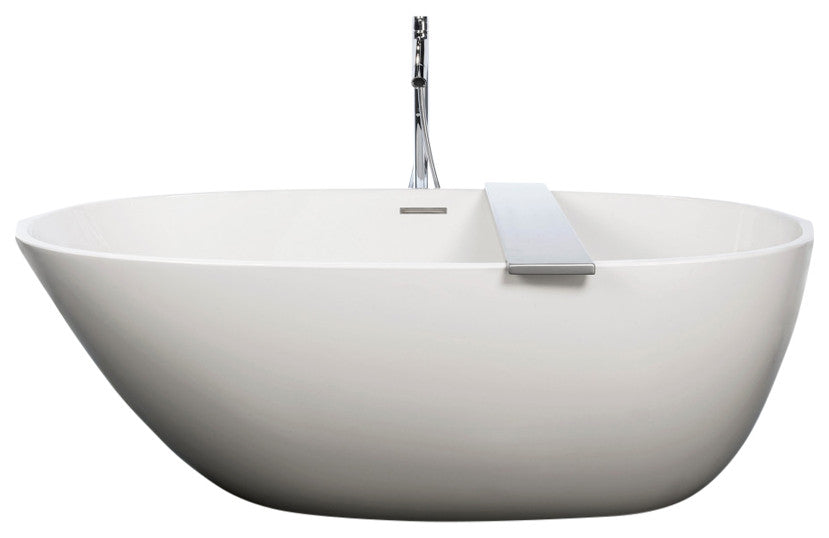 BE Bath 01 66x34x22, Glossy, Polished Chrome Overflow, L