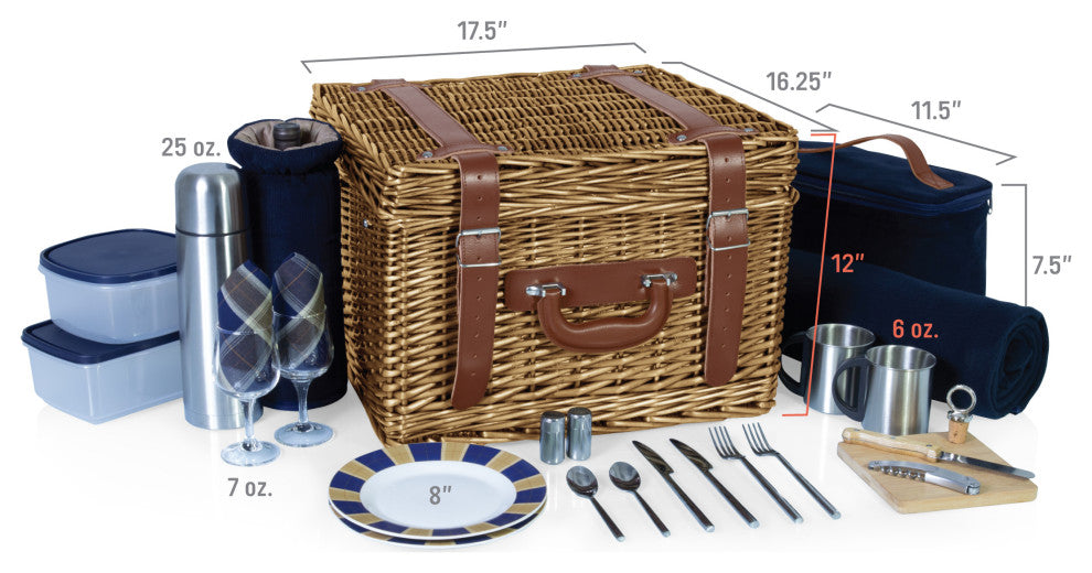 Canterbury Basket - Blue