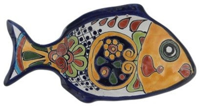 Fish Plate, 5" W x 9.75" L, Decoration A