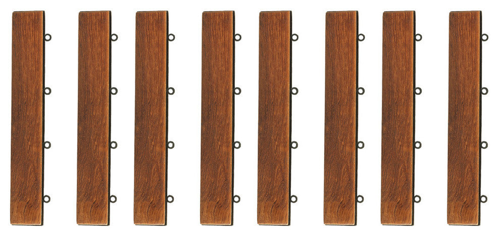 Bare Decor EZ-Floor Loop Ends Side Trim Piece, Set of 8