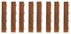 Bare Decor EZ-Floor Loop Ends Side Trim Piece, Set of 8