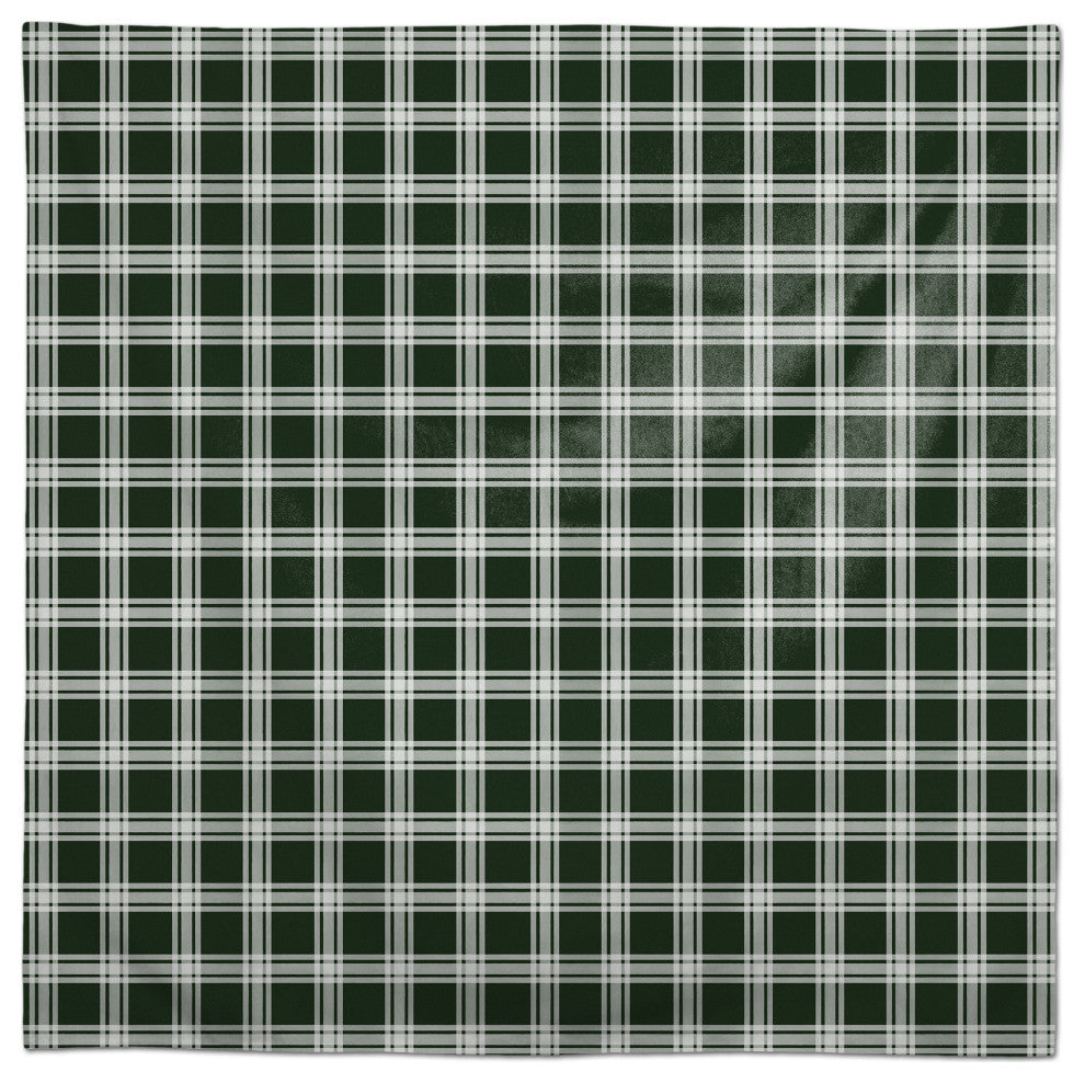 Plaid Hunter Green 58x58 Tablecloth