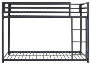 Lexicon Jovie Twin over Twin Metal Bunk Bed in Black