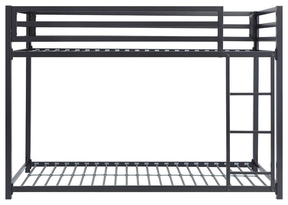 Lexicon Jovie Twin over Twin Metal Bunk Bed in Black