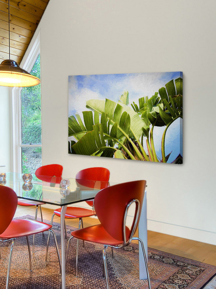 "Tropical Charm" by Sylvia Cook Painting Print Wrapped Canvas, 45x30