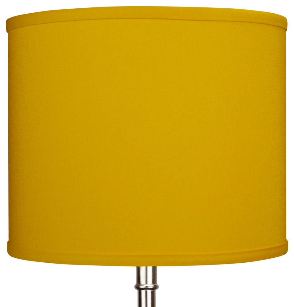 Fenchel Shades 12"x12"x10" Spider Attachment, Drum Lamp Shade, Linen Curry