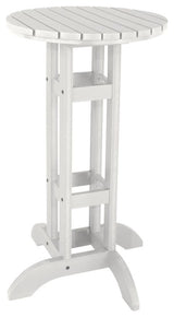 24" Diameter Bar Dining Table, White