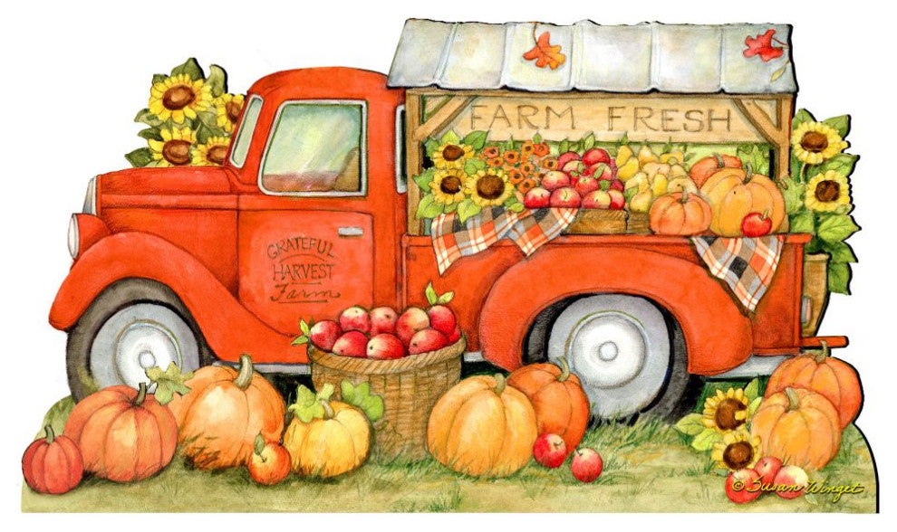 Pumpkin Produce Track Halloween Door Decor