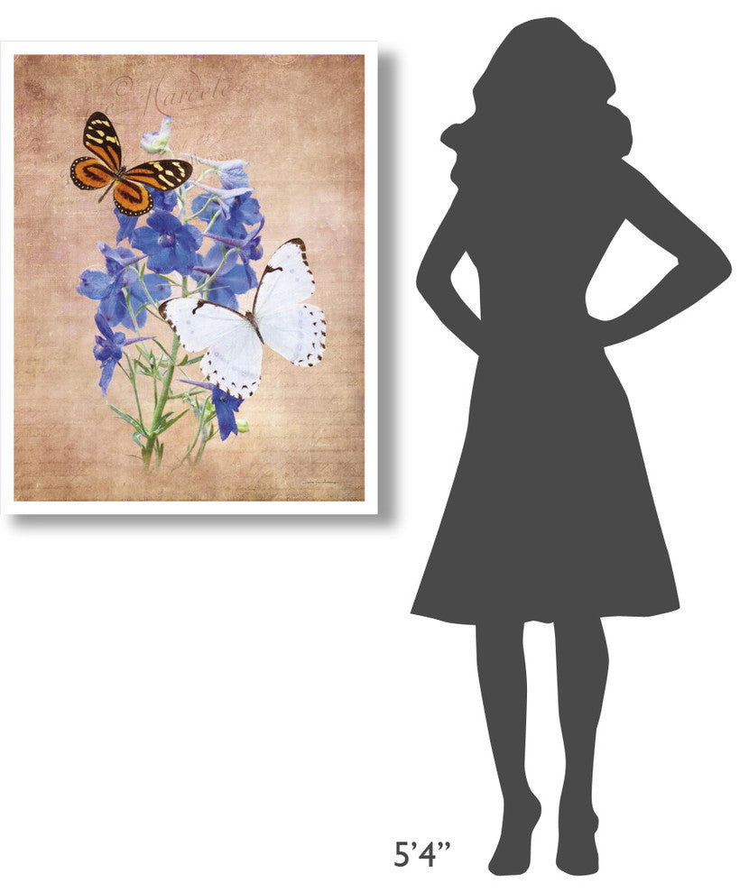 "Butterfly Botanical III" Digital Paper Print by Debra Van Swearingen, 30"x37"