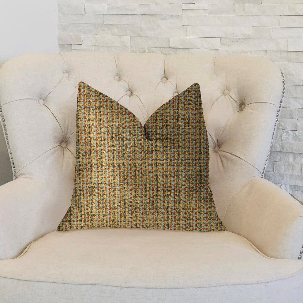 Desert Caravan Multicolor Luxury Throw Pillow, 16"x16"