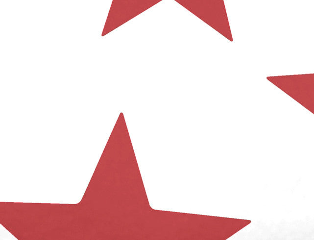 Just Stars, Geometric Print Bath Towel, Red