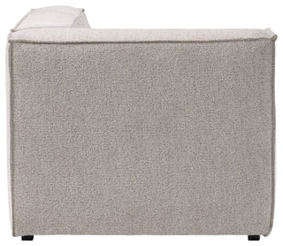 Burt Square Arm Modular End Chair, Taupe Boucle, Left End