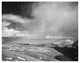 "Mountain tops, low clouds, Rocky Mountain NP, 1941-1942" Paper Art, 18"x15"