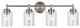 Bath 4-Light, Brushed Nickel