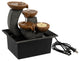 Pure Garden Tabletop Water Fountain, 3 Tier Indoor Waterfall