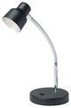 Benzara BM240379 Table Lamp With Adjustable Goose Neck and Shade, Black