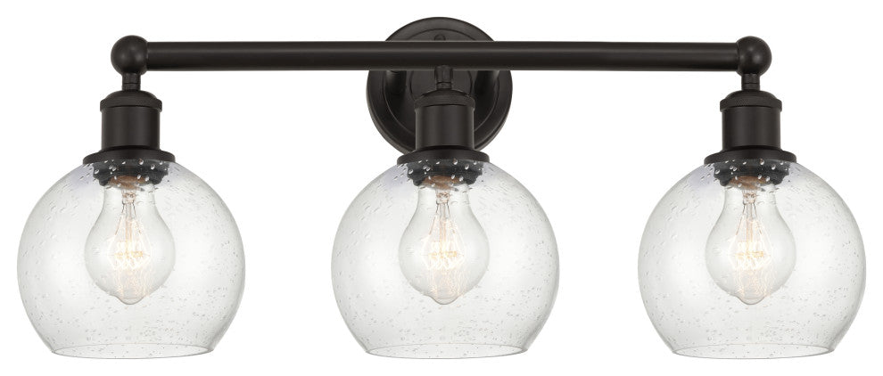 Innovations 616-3W-OB-G124-6 3 Light Bath Vanity Light, Oil Rubbed Bronze