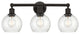 Innovations 616-3W-OB-G124-6 3 Light Bath Vanity Light, Oil Rubbed Bronze