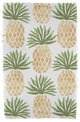 30x60" Pineapple Stripes, Geometric Print Beach Towel, Green
