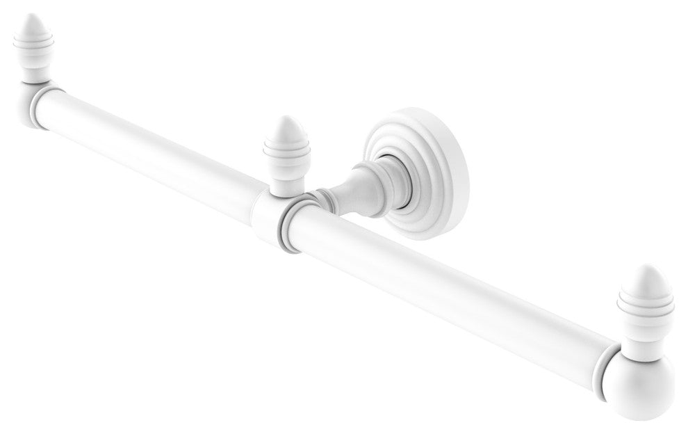 Waverly Place 2 Arm Guest Towel Holder, Matte White